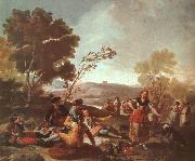 Francisco de Goya Picnic on the Banks of the Manzanares oil painting reproduction